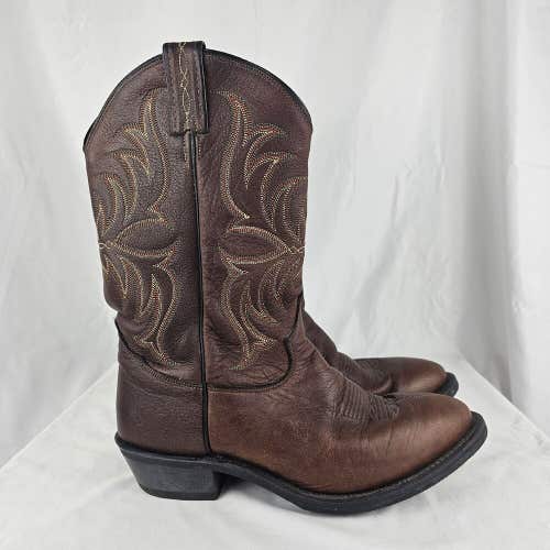 Tony Lama 7913 Brown Leather Western Cowboy Boots Men 10 EE Extra Wide