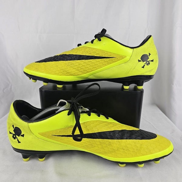 Nike Hypervenom Phelon AG Soccer Cleats Yellow Volt Black Men's | SidelineSwap