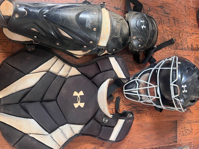 Used Under Armour Catcher's Set