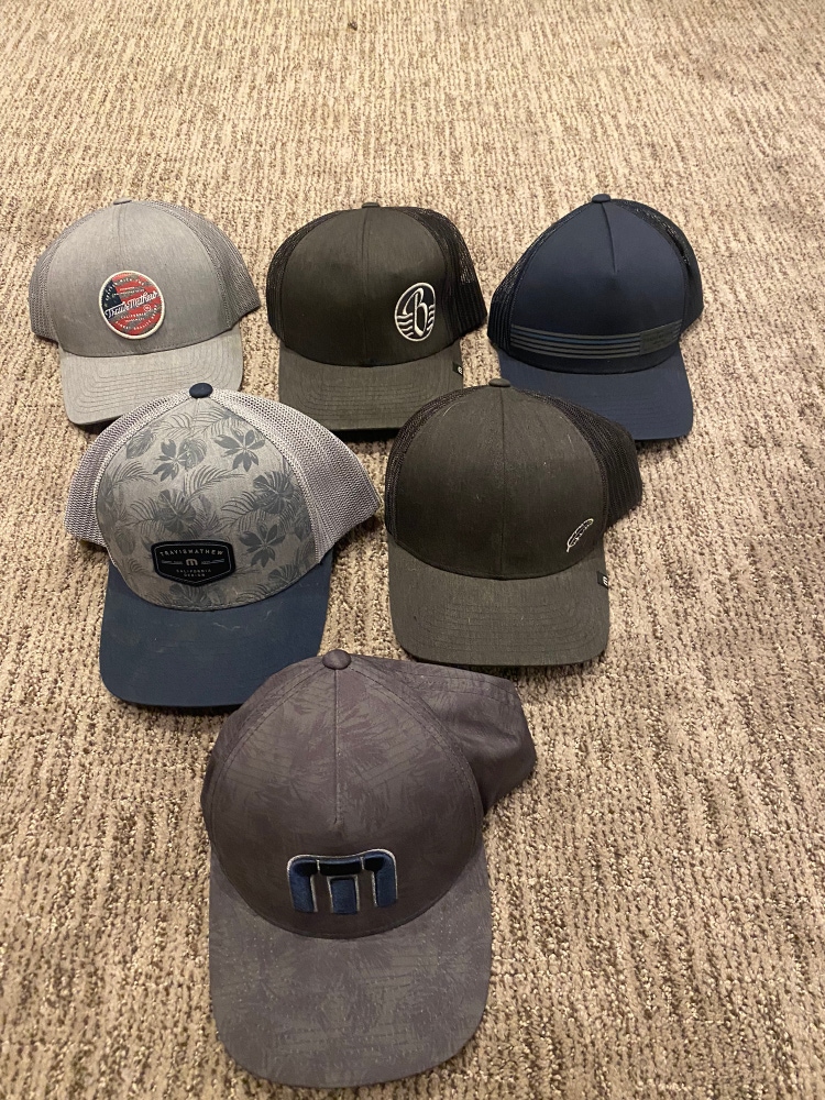 Lot Of Travis Mathew Hats