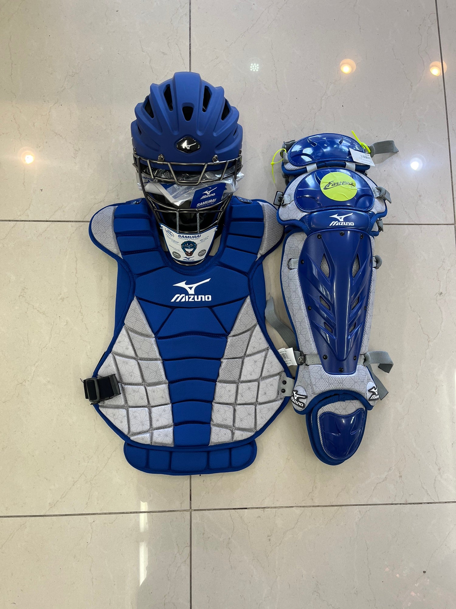 Mizuno Youth Samurai Catcher's Set Black/Royal