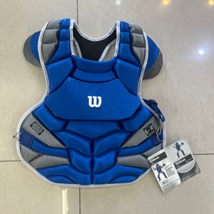 New Wilson C1K Royal Blue Adult NOCSAE Approved Chest Protector