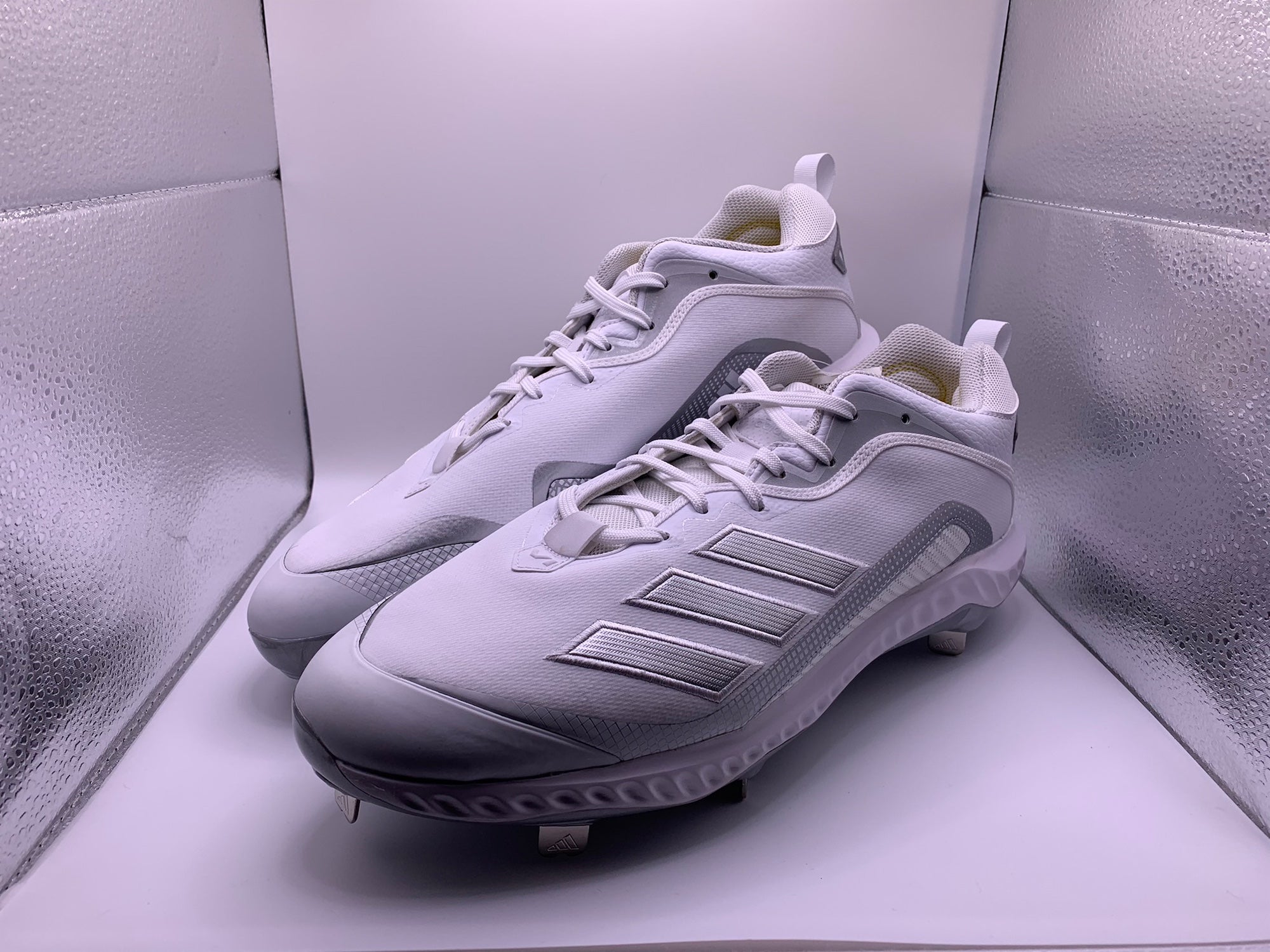 ADIDAS Men\'s ICON 6 BOUNCE Baseball Cleats in Royal/White -‎ Size US 12 Adidas Men main image 2