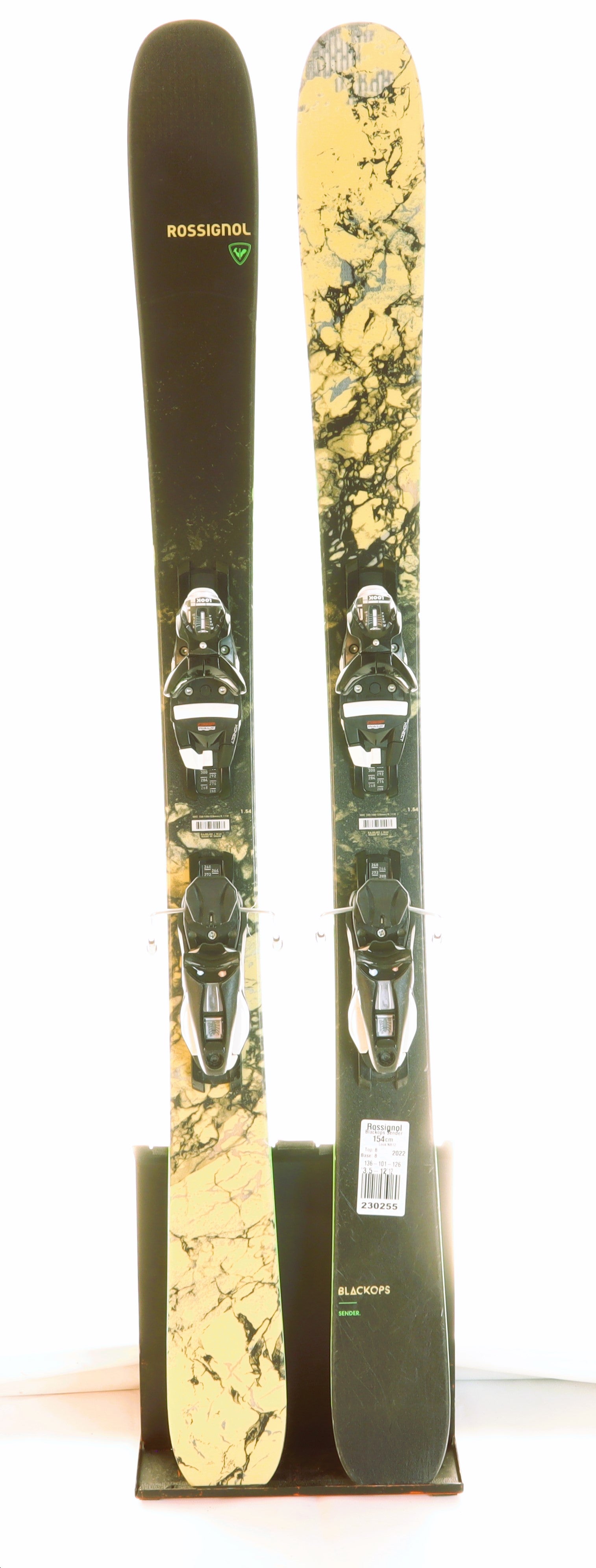 Used 2022 Rossignol Blackops Sender TI Skis With Look NX 12 