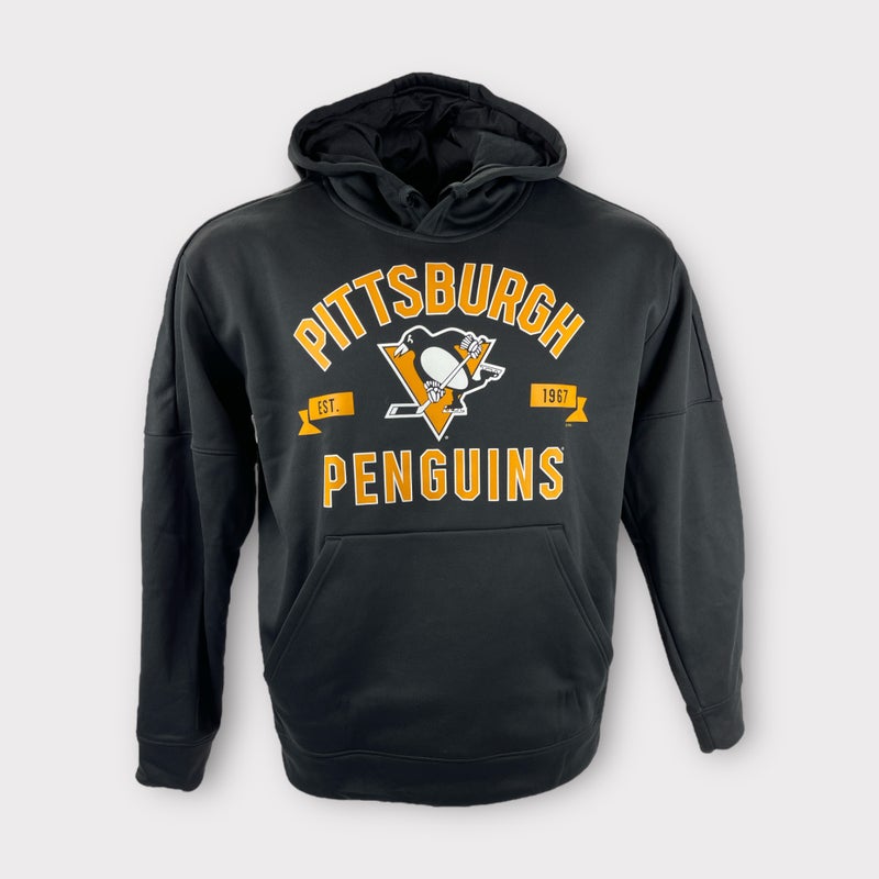 Pittsburgh Penguins NHL Reebok Center Ice Black Progression Hooded  Sweatshirt