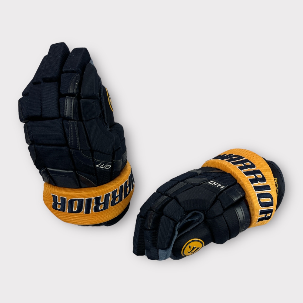 Pro Stock 13” Warrior Covert QR1 Pro Buffalo Sabres Hockey Gloves Bogosian