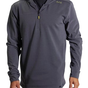 NEW Bauer FLC 1/4 Zip Hoodie, Iron, Sr. Large
