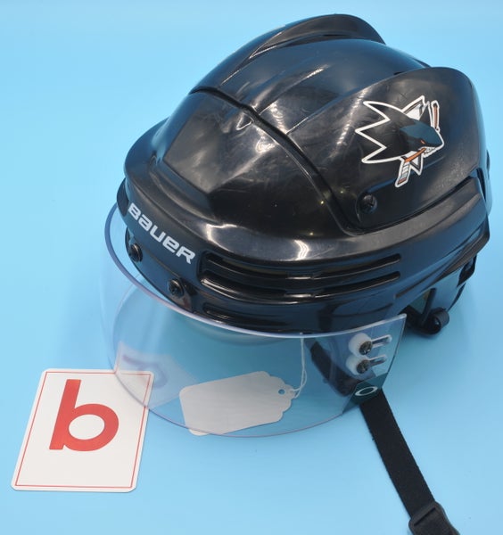 San Jose NHL Game-Used Bauer Black #7 Dylan Gambrell Helmet Pro Stock