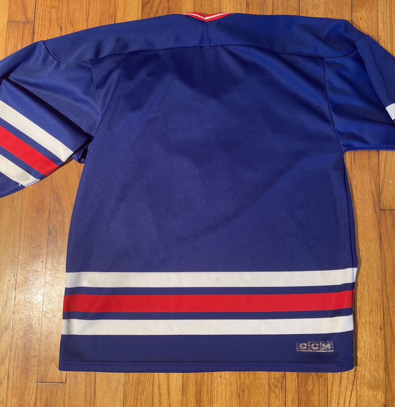 1999-00 NEW YORK RANGERS CCM JERSEY (HOME) Y - Classic American Sports