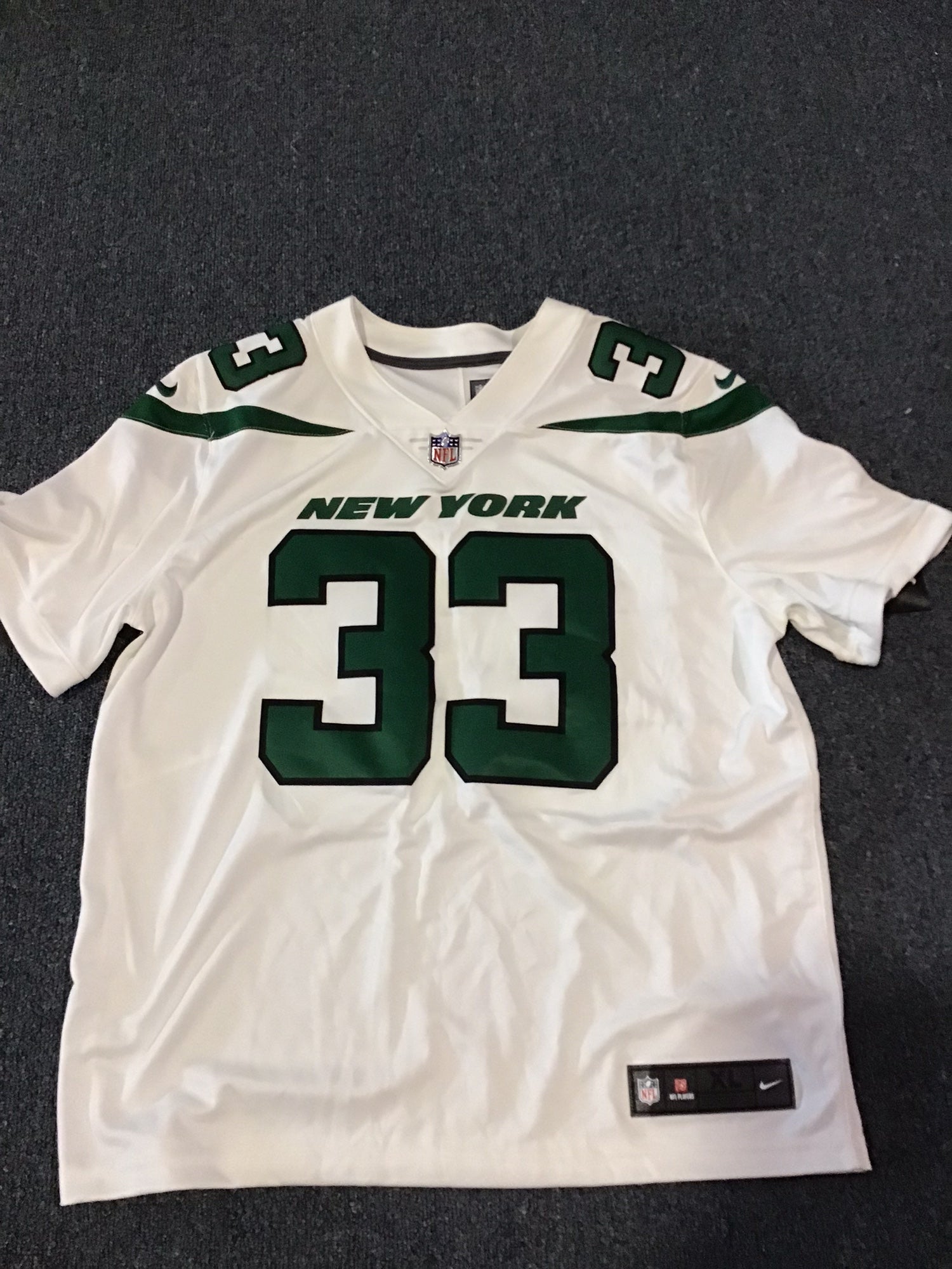 2019 NEW YORK JETS ADAMS #33 NIKE GAME JERSEY (AWAY) L - W/TAGS