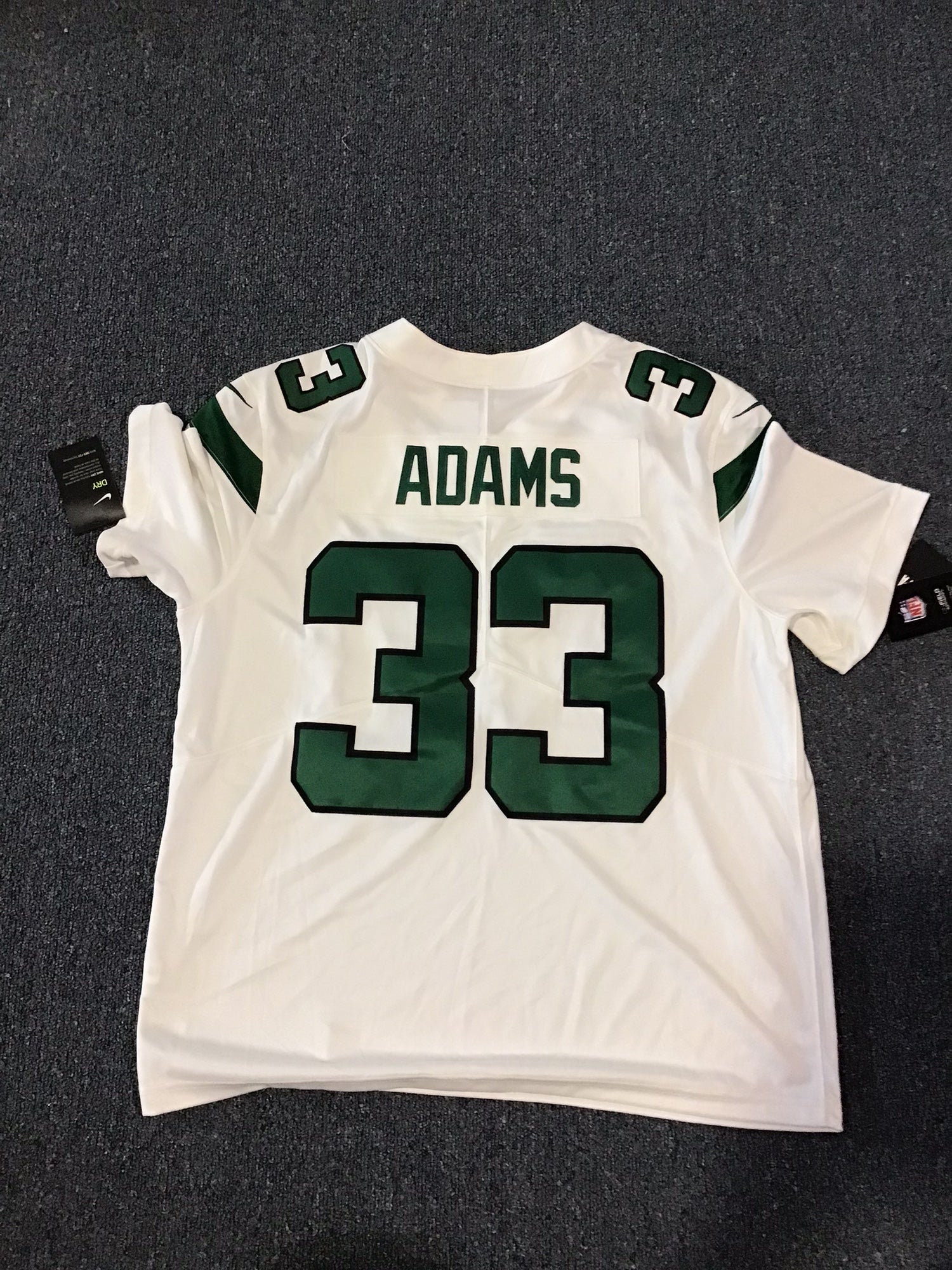 Nike, Shirts, New York Nike Jets Adams 33 Jersey