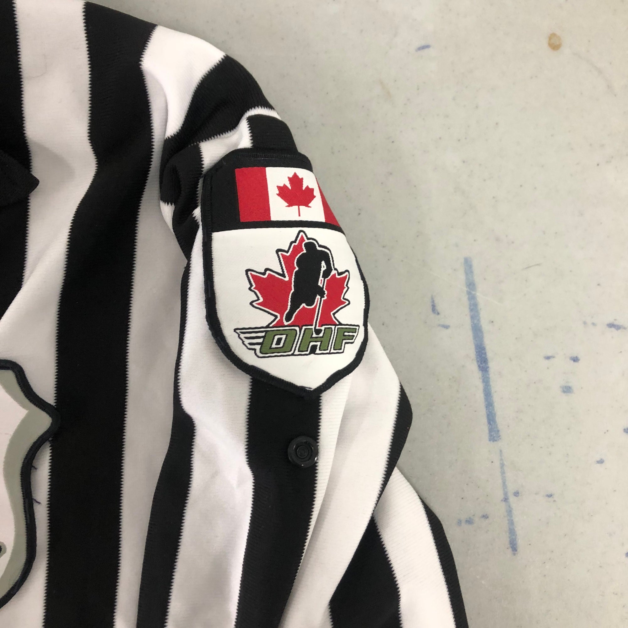 OHF game used referees jersey