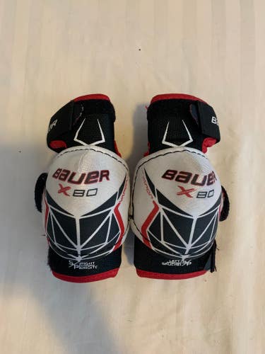 Used Junior Bauer Vapor X80 Hockey Elbow Pads (Size: Small)
