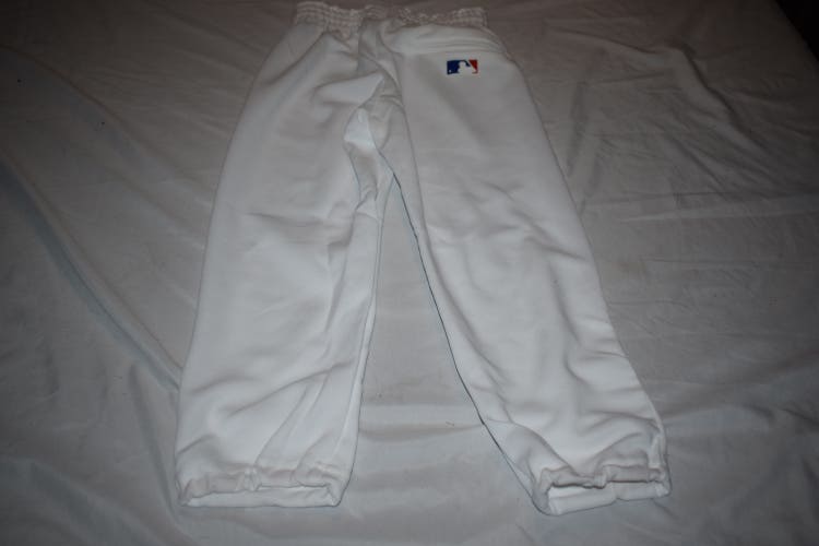 NEW - Team MLB by Majestic Polyester Baseball Pants, White, Youth Large