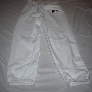 NEW - Team MLB by Majestic Polyester Baseball Pants, White, Youth Medium