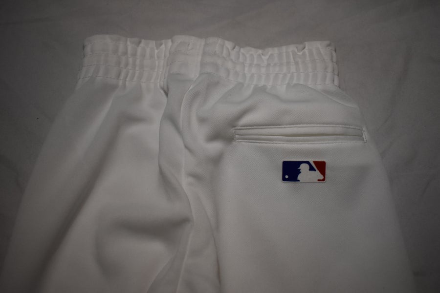 NEW - Team MBL by Majestic Polyester Baseball Pants, White, Youth Medium