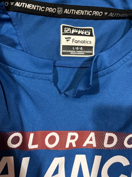 Men's Colorado Avalanche Fanatics Branded Blue Authentic Pro Long Sleeve T- Shirt