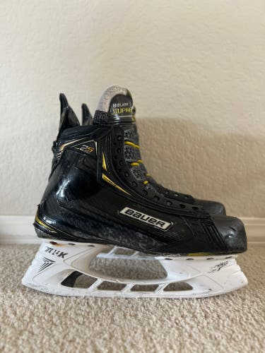 Used Bauer Supreme 2S Pro Stock Hockey Skates Size 9