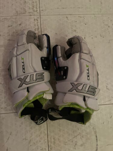 Used Goalie STX Large Cell V Lacrosse Gloves