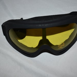 Polycarbonate UV400 Sports Goggles, Black/Yellow - New Condition!