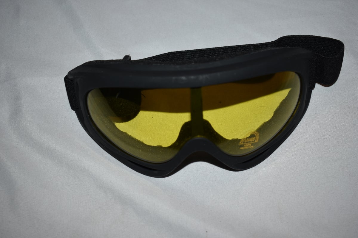 Polycarbonate UV400 Sports Goggles, Black/Yellow - New Condition!