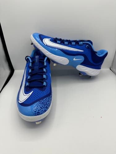Nike Alpha Huarache Elite 4 Low Baseball Cleats Royal Blue DJ6521-414 13.5