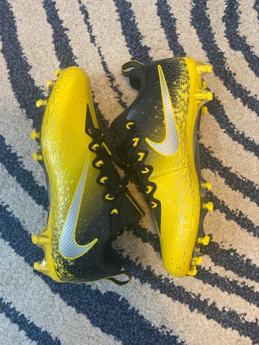 Yellow and Black Nike Vapor Cleats Brand New