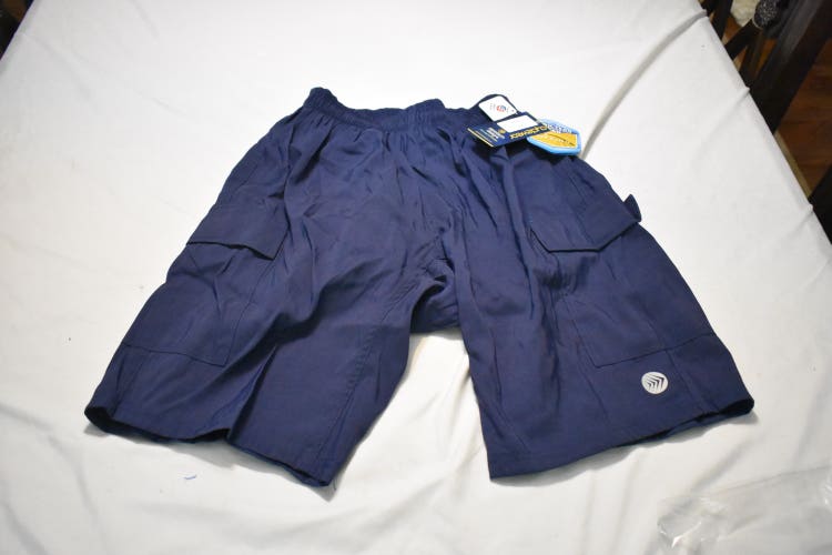 NEW - Cyclewear Cargo Bike Shorts, Blue, Adult Small