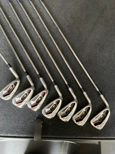 Like New Men's Left Hand Stiff Flex Steel Shaft G410 Iron Set
