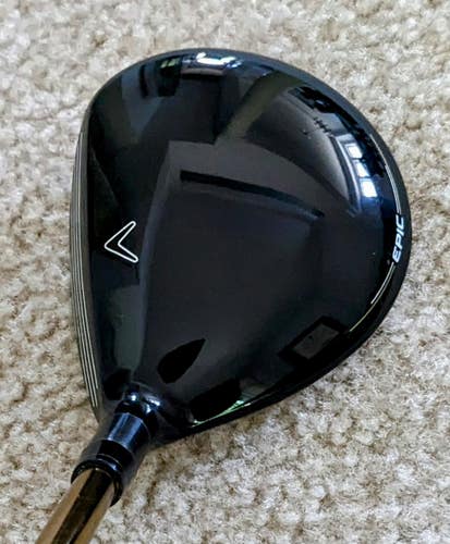Men's Used Callaway Right Handed Epic Max Star Fairway Wood Senior Flex 9 Wood