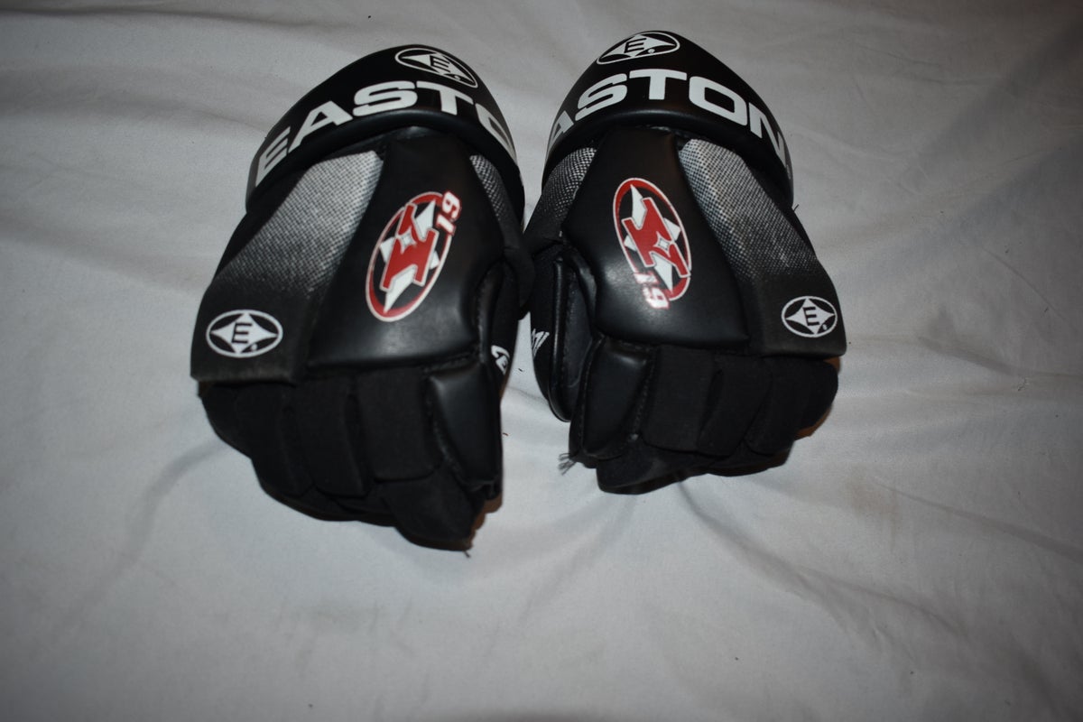 Easton Y19 Leather Hockey Gloves, 10 Inches - Top Condition!