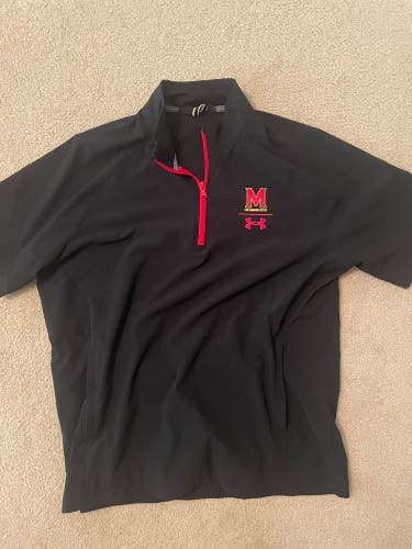 University Of Maryland Baseball Team Issued Under Armour Cage Jacket