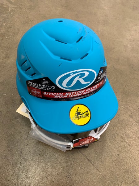 New 6 1/2 - 7 1/2 Rawlings Batting Helmet (baby blue) | SidelineSwap