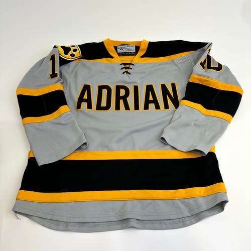 Used Adrian College Grey Womens JOG Game Jersey | Size Small-48 | #10