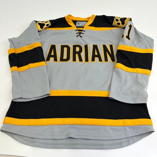 Used Adrian College Grey Womens JOG Game Jersey | Size Small-48 | #11