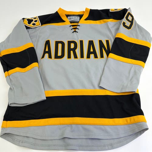 Used Adrian College Grey Womens JOG Game Jersey | Size Small-48 | #9