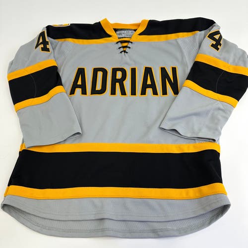 Used Adrian College Grey Womens JOG Game Jersey | Size Small-48 | #4
