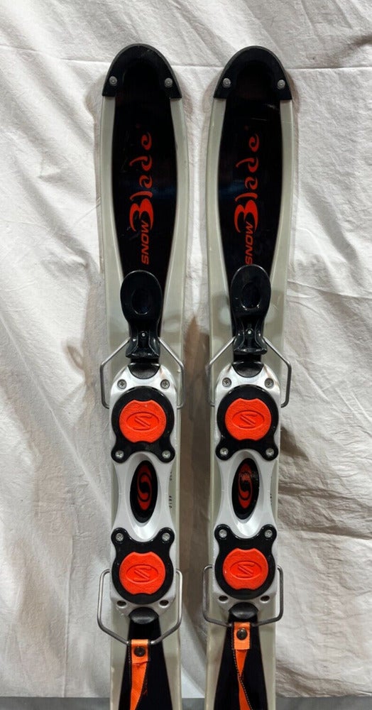 2セットSALOMON SNOW BLADE 99cm、90cm Salomon Snowblades 90 cm USED ski boot bindings Silver