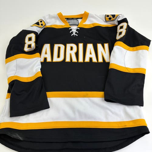 Used Adrian College Black Womens JOG Game Jersey | Size Small-48 | #8