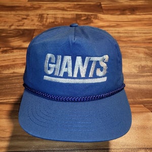 Vintage New York Giants NFL Sports Football Hat Cap Vtg Blue Rope Snapback