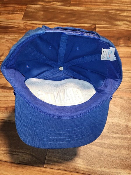 VINTAGE New York Giants Hat Cap Men 7 3/8 White Blue ANNCO Double