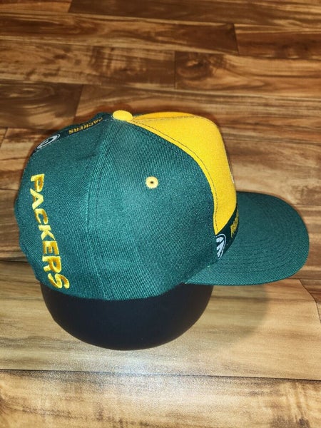 Reebok Green Bay Packers Team Apparel Snapback Hat Cap Wool Blend