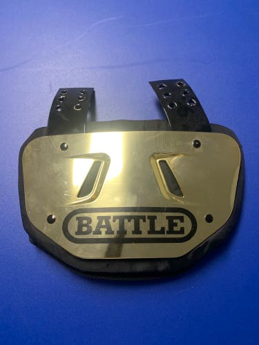 Used Adult Gold Chrome Battle Back Plate