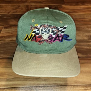 Vintage 1992 Looney Tunes Nascar Racing Taz Sports Promo Hat Cap Vtg Snapback