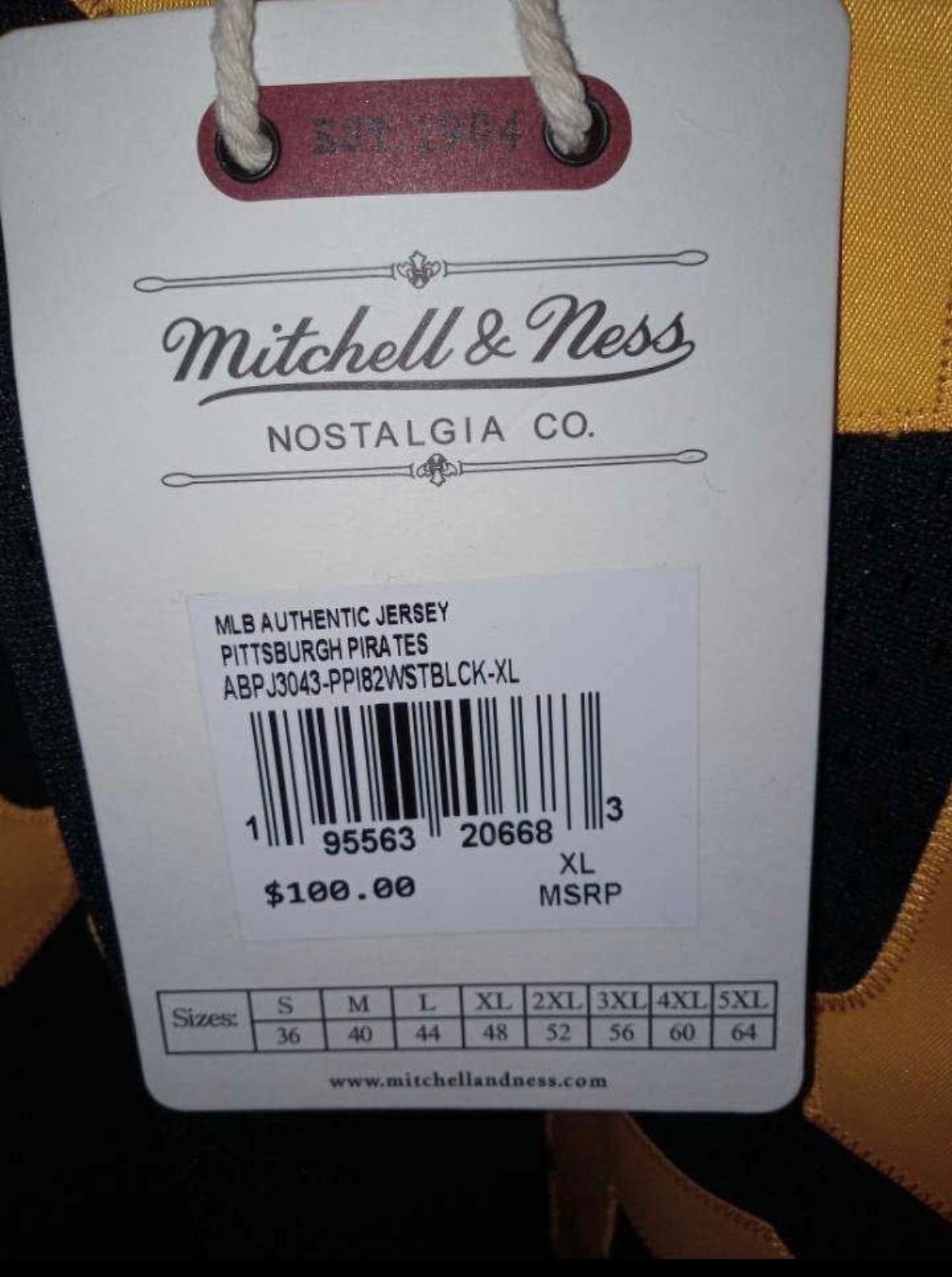 Mitchell & Ness, Shirts, New Mitchell Ness Pirates Authentic Willie  Stargell Jersey Medium