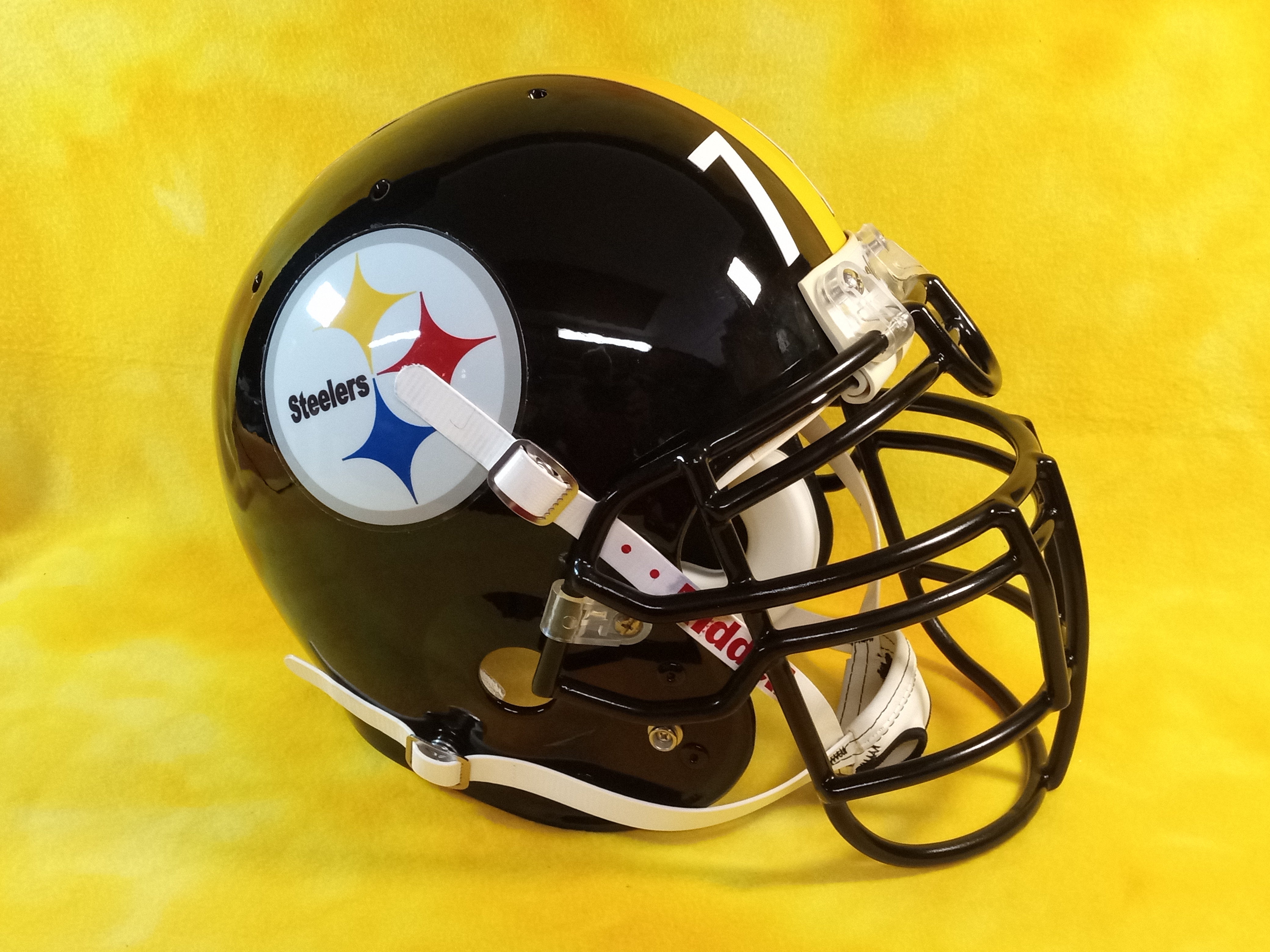 All black helmet  Steelers football, Football helmets, Steelers helmet