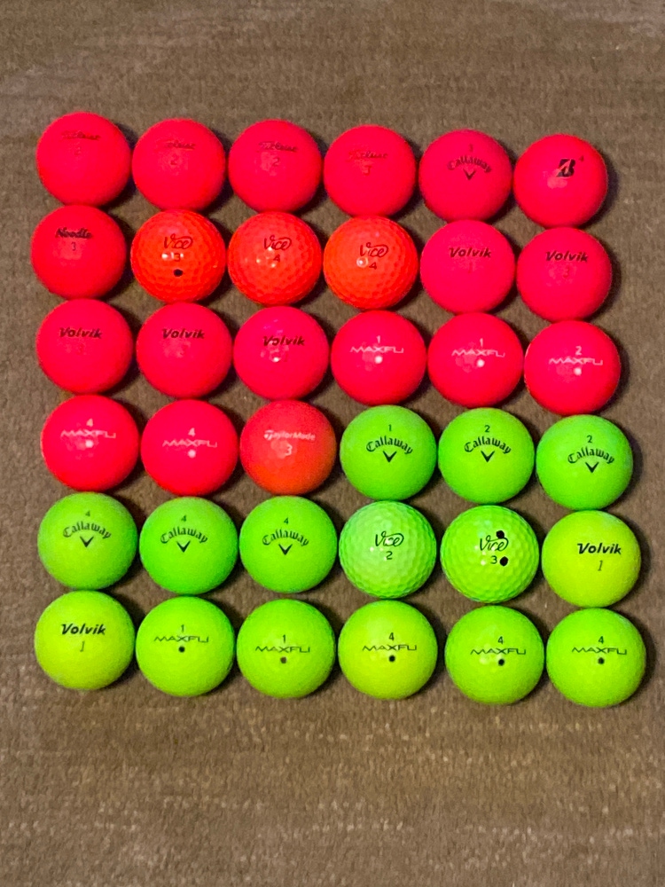 Used Titleist 36 Pack (3 Dozen) TruFeel Balls