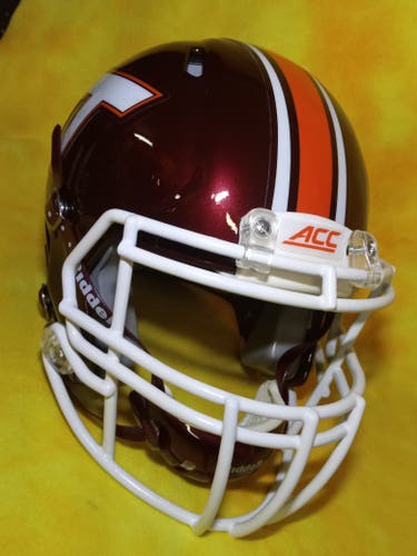 Virginia Tech Hokies Super custom fullsize Riddell Speed helmet lg