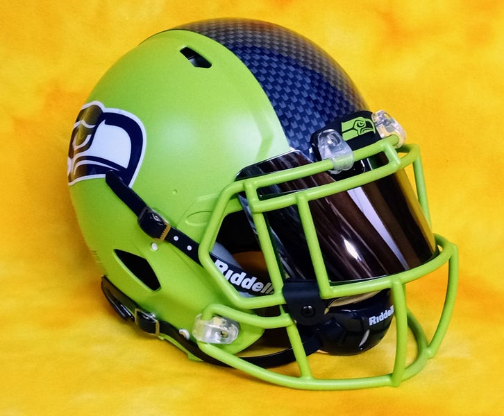 CUSTOM SEATTLE SEAHAWKS RIDDELL SPEED MINI HELMET