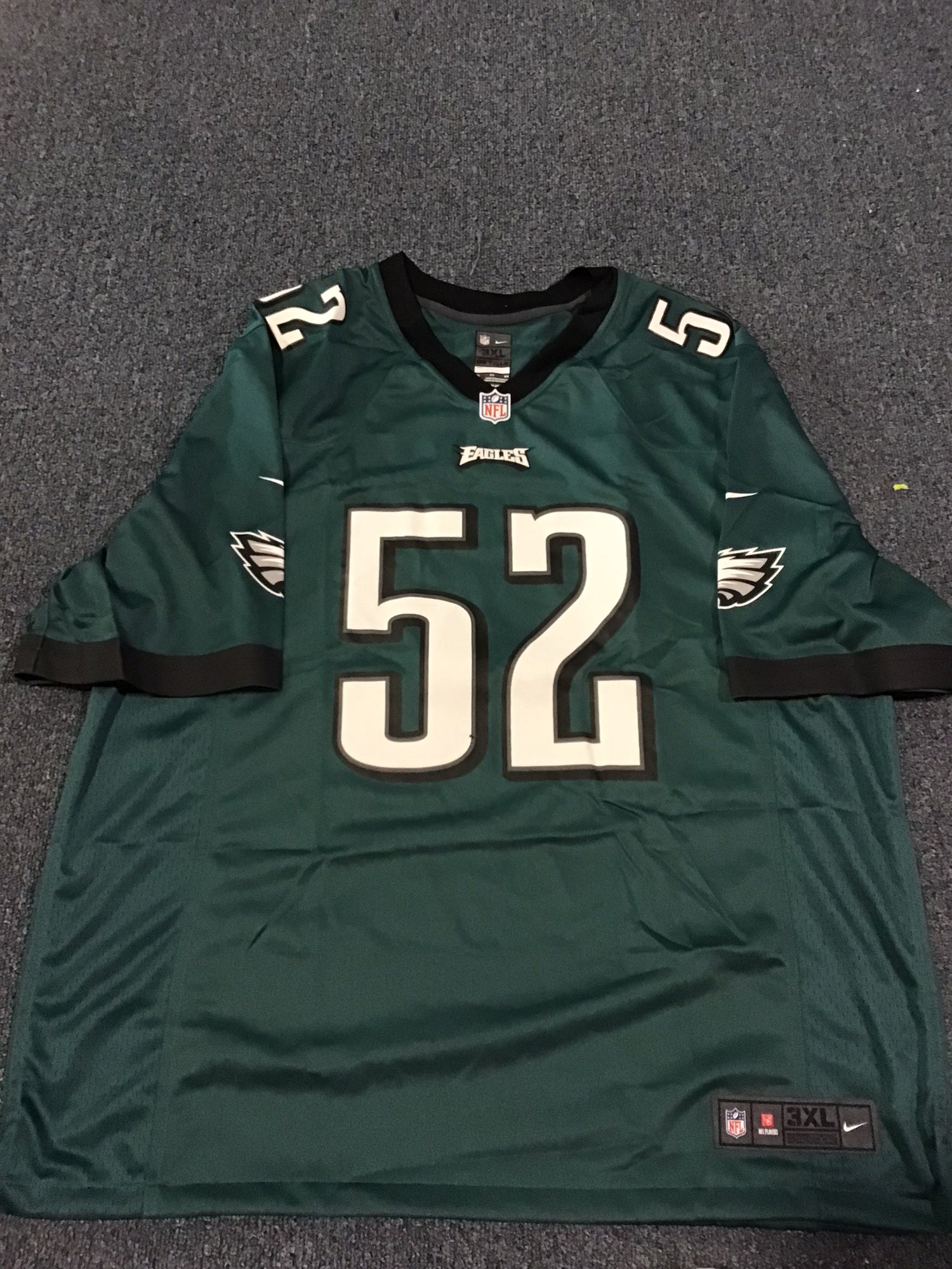 NWOT Philadelphia Eagles Men's 3XL Nike Jersey Custom Superbowl 52